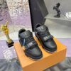 Louis Vuitton LV Trainer All-Black Retro Sneakers