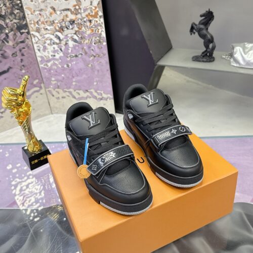 Louis Vuitton LV Trainer All-Black Retro Sneakers