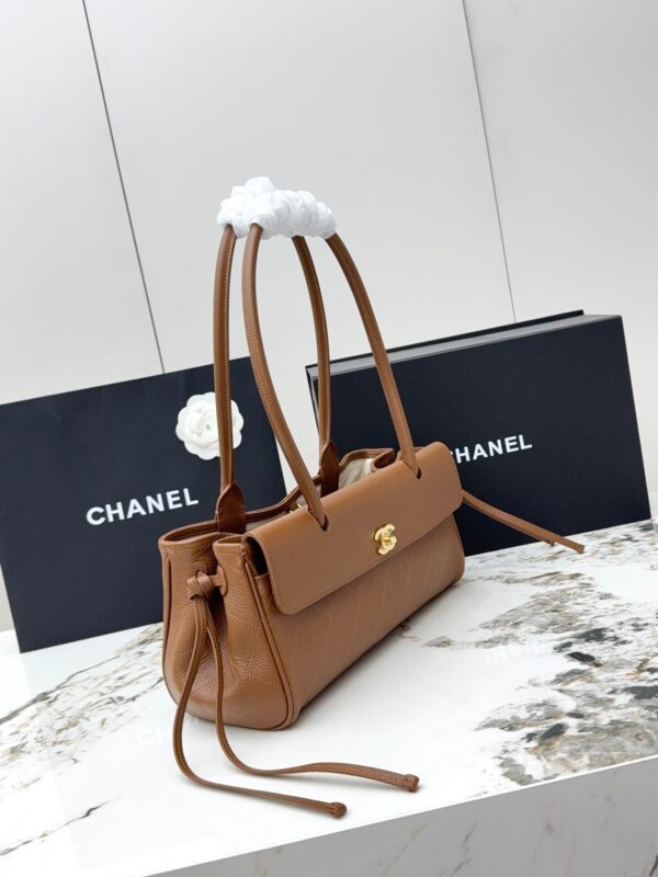 sy_no_00EF9E590852A6BC27C2D762EEEE3408_1 Chanel 26S Baguette Bag – Grained Calfskin Leather (Brown)