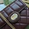 Gucci Deco Mini Shoulder Bag – Burgundy Quilted Leather