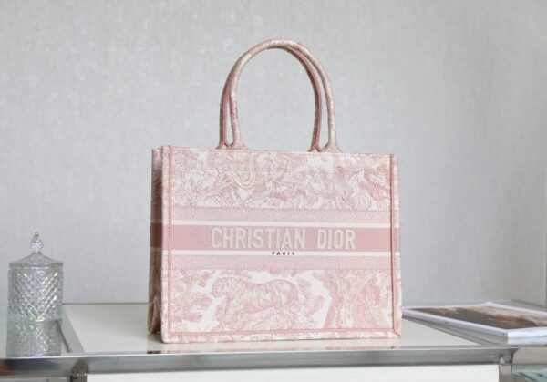 sy_no_01BC12AE6983D7616C07C412DE607767_0 Dior Book Tote – Pink Toile de Jouy Embroidered Tote