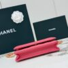 sy_no_025130AA795BE37ADC76512069879F1C_3 Rose Pink Quilted Textured Calfskin WOC Chain Wallet