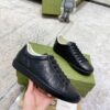 sy_no_02C19A4BC757D29C5B629F646AC1AFBC_4 Gucci Ace Black GG Embossed Leather Low-Top Sneakers