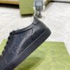 sy_no_02C19A4BC757D29C5B629F646AC1AFBC_6 Gucci Ace Black GG Embossed Leather Low-Top Sneakers