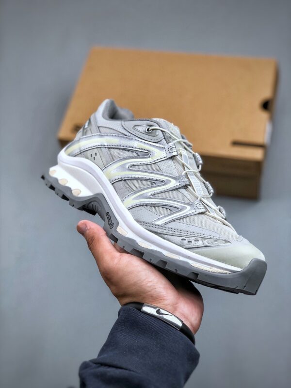 sy_no_03428D589F2AF2168494ADEA754D151D_0 Silver Grey & Light Titanium Technical Trail Running Shoes