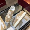 sy_no_039403048EA36AE7AF0BE5907DDB7000_3 Gucci B Sneaker in Beige GG Canvas & Suede with White Interlocking G Logo