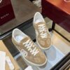 sy_no_039403048EA36AE7AF0BE5907DDB7000_4 Gucci B Sneaker in Beige GG Canvas & Suede with White Interlocking G Logo