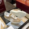 sy_no_039403048EA36AE7AF0BE5907DDB7000_5 Gucci B Sneaker in Beige GG Canvas & Suede with White Interlocking G Logo