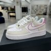 sy_no_03981E9971E75FBD868CF172BE230304_0 Nike Air Force 1 Low “Pink Outline / Asymmetrical Heel” Custom – Sail / White / Pink / Blue