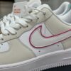 sy_no_03981E9971E75FBD868CF172BE230304_5 Nike Air Force 1 Low “Pink Outline / Asymmetrical Heel” Custom – Sail / White / Pink / Blue