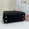 Lady Dior Four-Compartment Mini Bag – Black & Pink Suede
