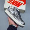sy_no_054B35A4DE1F36E8B5BEB4BE2AD5C2CB_0 Nike Air Force 1 Low Custom Concept – Metallic Crackle Silver