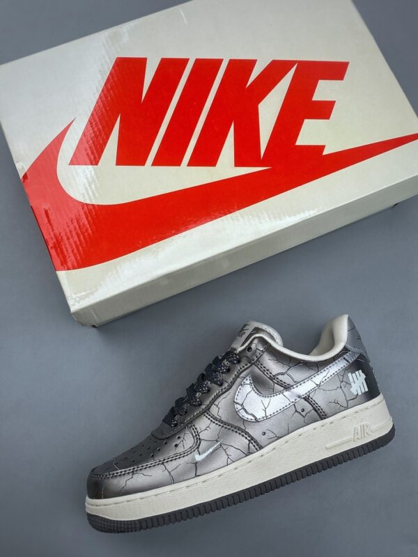 sy_no_054B35A4DE1F36E8B5BEB4BE2AD5C2CB_2 Nike Air Force 1 Low Custom Concept – Metallic Crackle Silver