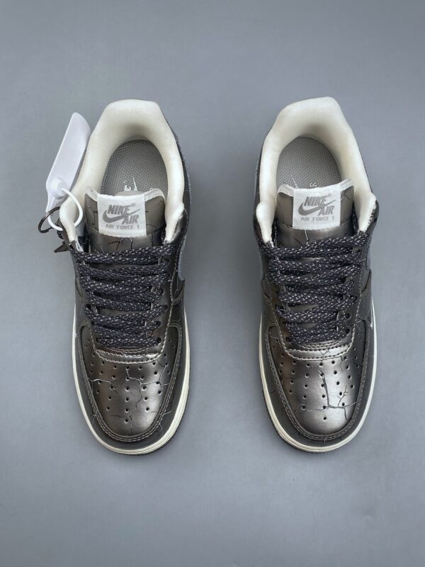 sy_no_054B35A4DE1F36E8B5BEB4BE2AD5C2CB_4 Nike Air Force 1 Low Custom Concept – Metallic Crackle Silver
