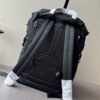 Parachute Nylon & Calfskin Backpack – Black