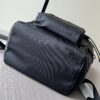 Parachute Nylon & Calfskin Backpack – Black