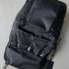 Parachute Nylon & Calfskin Backpack – Black