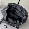 Parachute Nylon & Calfskin Backpack – Black