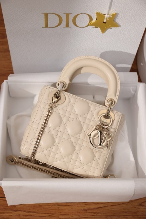 sy_no_058E04405E8B2E1AC77E853B97CC5576_0 Dior Mini Lady Dior Bag in Lambskin with Gold Hardware (3-Slot Size)