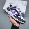 Nike Dunk Low – Panda / Purple Double Lace