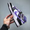 Nike Dunk Low – Panda / Purple Double Lace