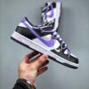 Nike Dunk Low – Panda / Purple Double Lace