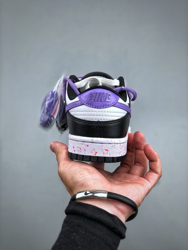 Nike Dunk Low – Panda / Purple Double Lace
