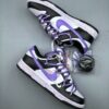 Nike Dunk Low – Panda / Purple Double Lace