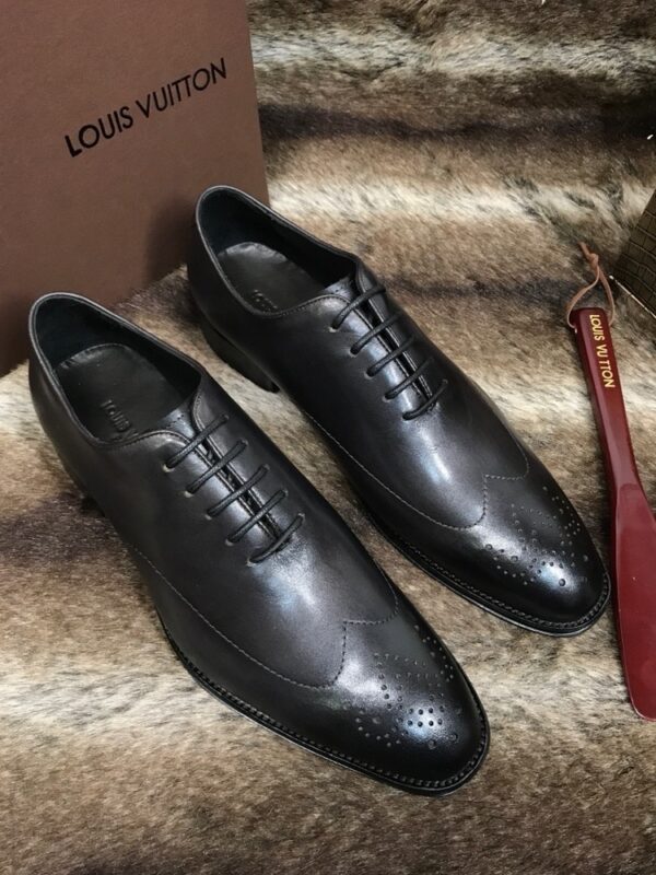 sy_no_05E75E6D6233D76DDA7C2EF35E5A547F_2 Black Patina Leather Oxford Dress Shoes