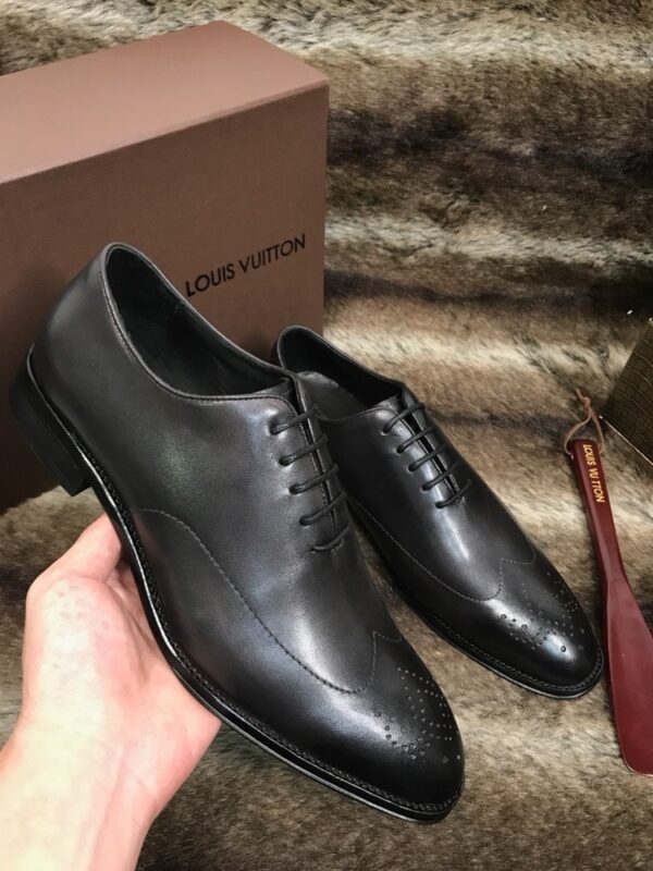 sy_no_05E75E6D6233D76DDA7C2EF35E5A547F_5 Black Patina Leather Oxford Dress Shoes