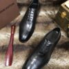 sy_no_05E75E6D6233D76DDA7C2EF35E5A547F_6 Black Patina Leather Oxford Dress Shoes