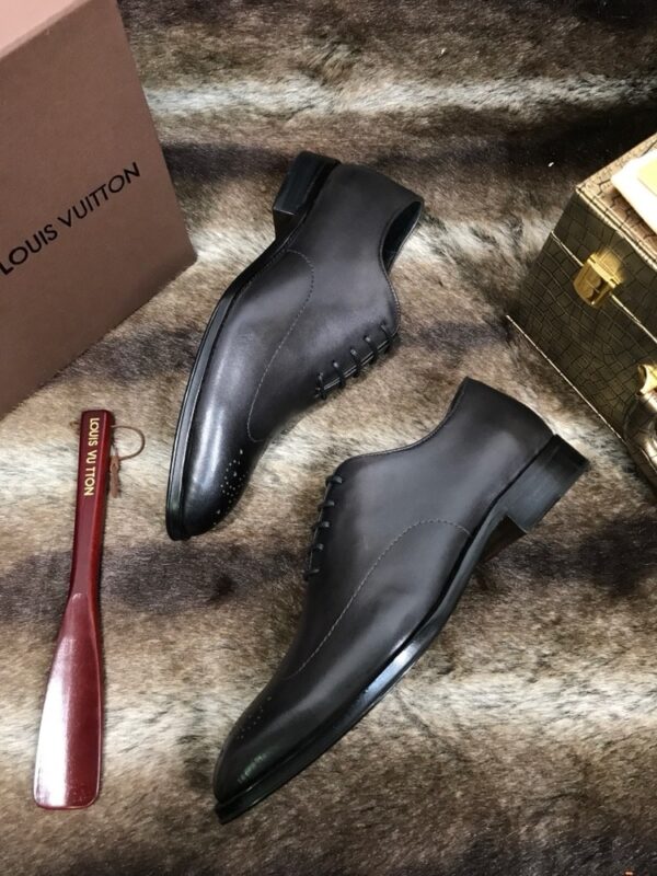 sy_no_05E75E6D6233D76DDA7C2EF35E5A547F_7 Black Patina Leather Oxford Dress Shoes