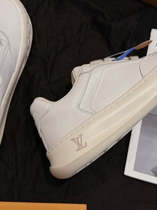 Louis Vuitton LV Checker All White & Off-White Chunky Sneakers