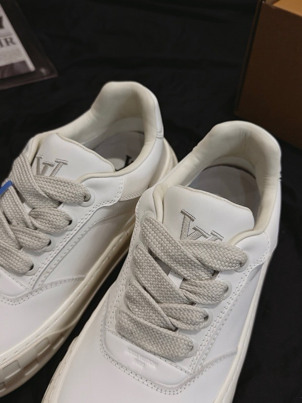Louis Vuitton LV Checker All White & Off-White Chunky Sneakers