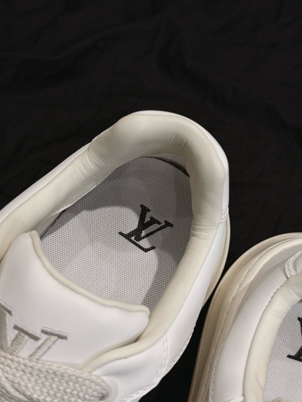 Louis Vuitton LV Checker All White & Off-White Chunky Sneakers