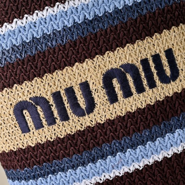 Miu Miu Logo-Embellished Crochet Tote Bag