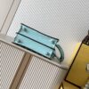 Fendi Iconic Peekaboo ISeeU Large Bag – Teal Blue Color-Block Calfskin