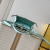 Fendi Iconic Peekaboo ISeeU Large Bag – Teal Blue Color-Block Calfskin