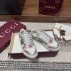 sy_no_073DC61902CDFCEE4B9C99B5002854F7_0 Gucci Screener Metallic Silver & Pink Leather Sneaker