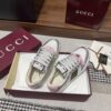sy_no_073DC61902CDFCEE4B9C99B5002854F7_2 Gucci Screener Metallic Silver & Pink Leather Sneaker