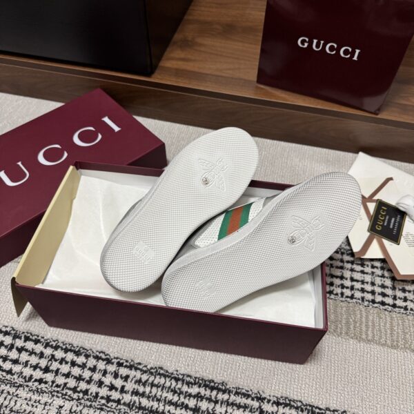 sy_no_073DC61902CDFCEE4B9C99B5002854F7_8 Gucci Screener Metallic Silver & Pink Leather Sneaker