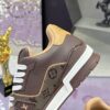 sy_no_07E04111C3E85D31E80613AEE229A5B6_6 Louis Vuitton LV Trainer Dark Brown & Tan Retro Sneakers