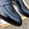 sy_no_0829EEE8F0D727F9161361BC7ADB8006_2 Black Smooth Calfskin Penny Loafers