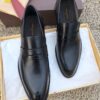sy_no_0829EEE8F0D727F9161361BC7ADB8006_4 Black Smooth Calfskin Penny Loafers