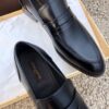 sy_no_0829EEE8F0D727F9161361BC7ADB8006_5 Black Smooth Calfskin Penny Loafers