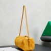 Yellow Leather Cylindrical Underarm Shoulder Bag