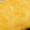 Yellow Leather Cylindrical Underarm Shoulder Bag
