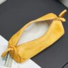 Yellow Leather Cylindrical Underarm Shoulder Bag