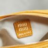 Yellow Leather Cylindrical Underarm Shoulder Bag