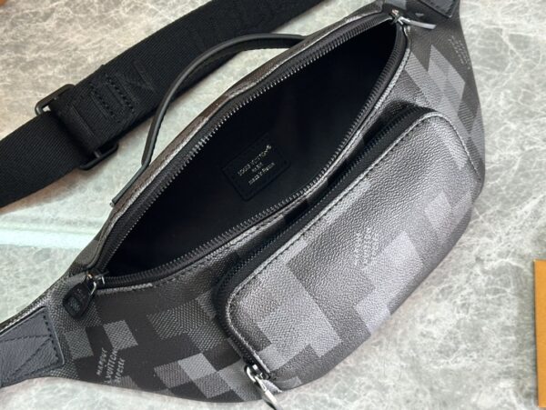 sy_no_0901805BE7DA8AB7D139BCAD5353D19D_8 Rush Belt Bag – Black Pixelated Damier
